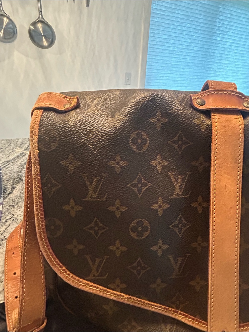 Vintage 1999 Louis Vuitton Saumer 30  Dual Compartment Saddlebag with COA - Picture 7 of 12